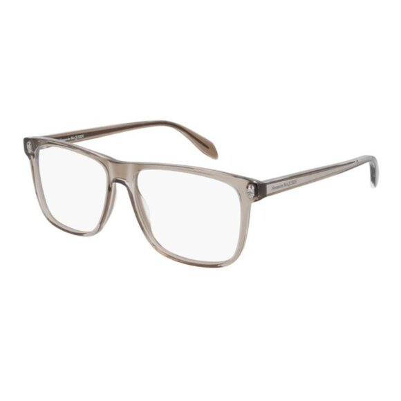 NEW ALEXANDER MCQUEEN EYEGLASSES AM0247O 002 WOMEN BROWN EYEWEAR - Picture 1 of 3